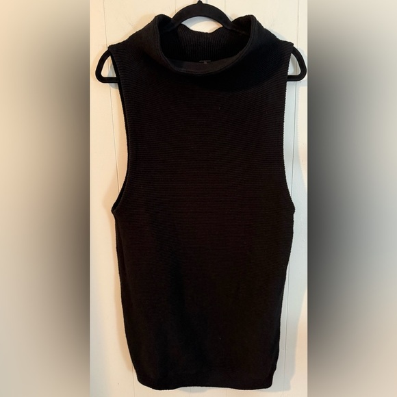 FREE PEOPLE MARY JANE MINI SWEATER DRESS BLACK, Size S - Picture 4 of 14